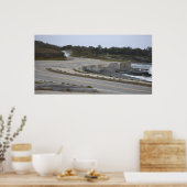 Rhode Island-snelweg bij oceaanposter Poster (Keuken)