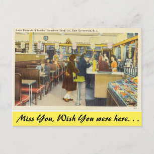 Rhode Island, Soda Fountain, E. Greenwich Briefkaart