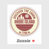 Rhode Island Souvenir - RI Staat Geschenk  Sticker (Vel)