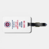 Rhode Island staat gepersonaliseerde gift Bagagela Bagagelabel (Achterkant horizontaal)