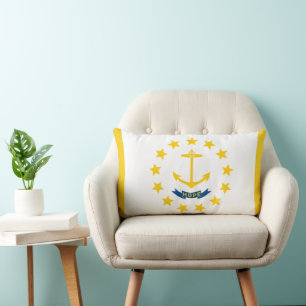 Rhode Island Staat Vlag Print Patriottisch Kussen