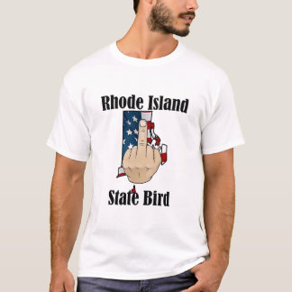 Rhode Island staat vogel t-shirt middelvinger