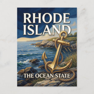 Rhode Island Staats trots ⚓ Kust New England Briefkaart