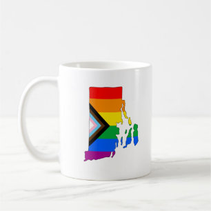 Rhode Island Staats trots LGBTQ Voortgangs trots Koffiemok