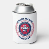 Rhode Island Staatstrots Monogram Koeler (Blikje Achterkant)