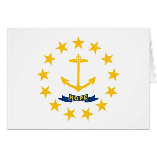 Rhode Island Staatsvlag (Voorkant Horizontaal)