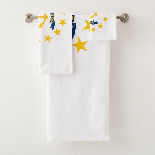 Rhode Island Staatsvlag Bad Handdoek (Insitu)