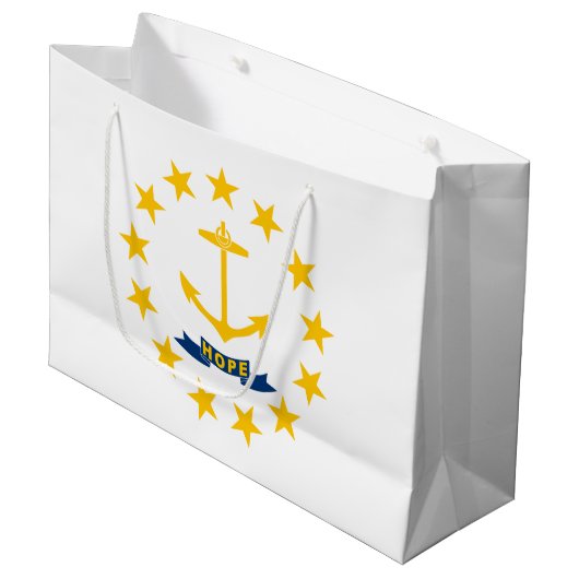 Rhode Island Staatsvlag Groot Cadeauzakje (Voorkant Gekanteld)