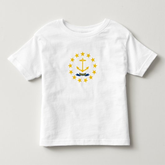 Rhode Island Staatsvlag Kinder Shirts (Voorkant)
