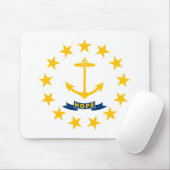 Rhode Island Staatsvlag Muismat (Met muis)