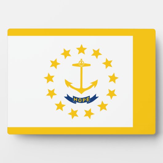 Rhode Island Staatsvlag Ontwerp Fotoplaat (voorkant)