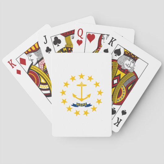 Rhode Island Staatsvlag Pokerkaarten (Achterkant)