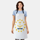 Rhode Island Staatsvlag Schort (Gedragen)