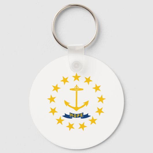 Rhode Island Staatsvlag Sleutelhanger (Voorkant)