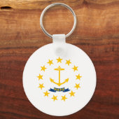 Rhode Island Staatsvlag Sleutelhanger (Achterkant)