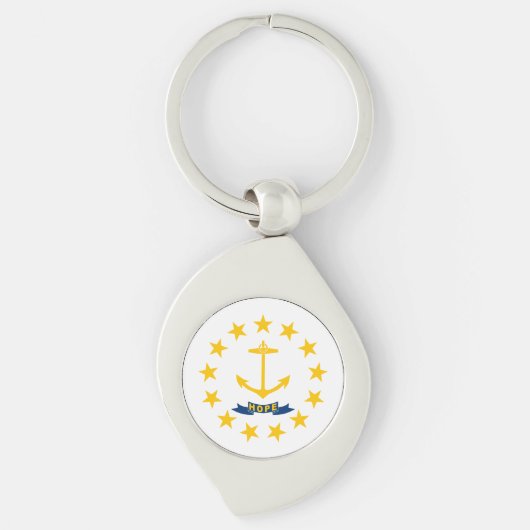 Rhode Island Staatsvlag Sleutelhanger (Voorkant)