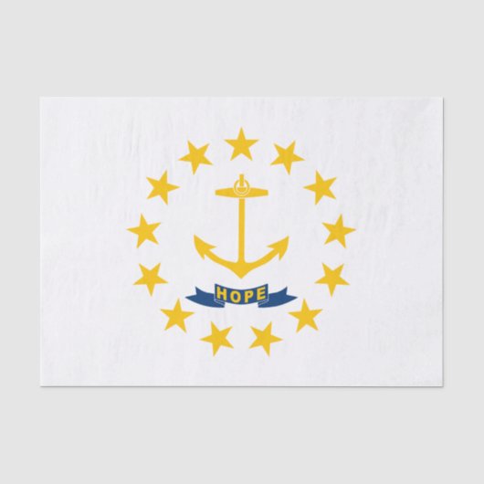 Rhode Island Staatsvlag Tissuepapier (Voorkant)