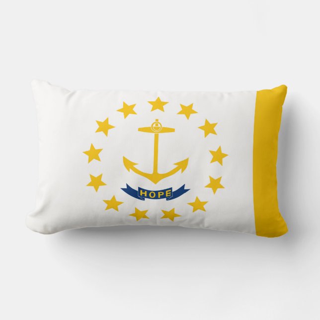 Rhode Island Staatsvlagontwerp Kussen (Voorkant)