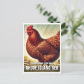 Rhode Island State Bird Rhode Island Rood Briefkaart (Staand voorkant)