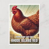 Rhode Island State Bird Rhode Island Rood Briefkaart (Voorkant)