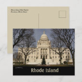 Rhode Island State Capitol Providence Rhode Briefkaart (Voorkant / Achterkant)