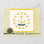 Rhode Island State Flag and Seal Briefkaart (Voorkant)