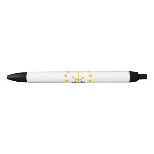 Rhode Island State Flag Blauwe Inkt Pen (Voorkant)