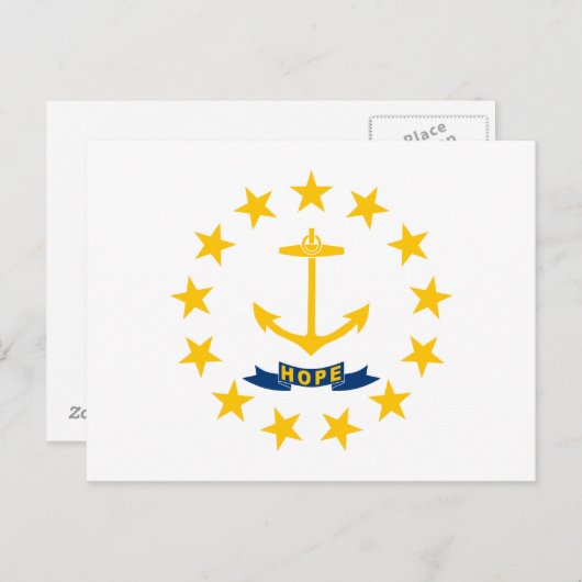 Rhode Island State Flag Briefkaart (Voorkant / Achterkant)