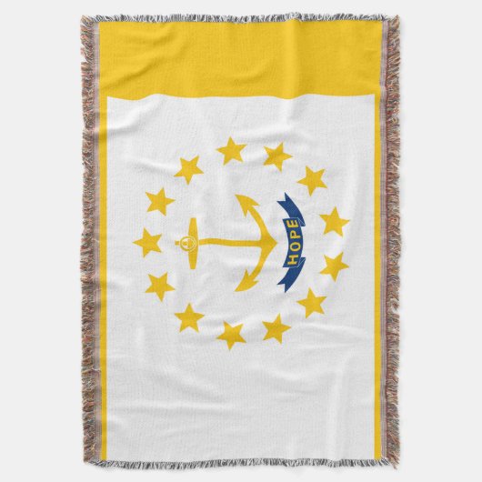 Rhode Island State Flag Design Decor Deken (Voorkant Verticaal)