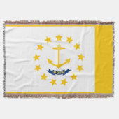 Rhode Island State Flag Design Decor Deken (Voorkant)