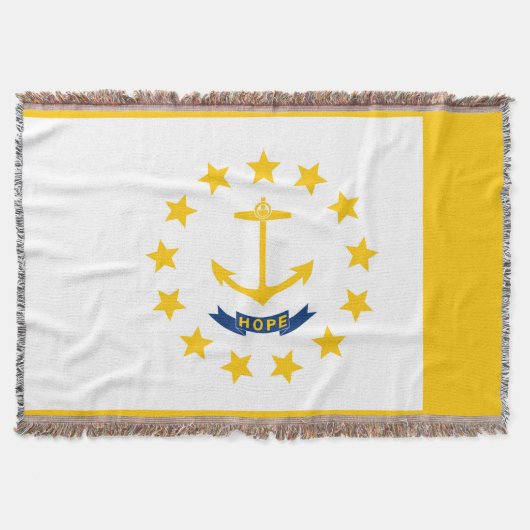 Rhode Island State Flag Design Decor Deken (Voorkant)