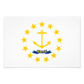 Rhode Island State Flag Foto Afdruk (Voorkant)