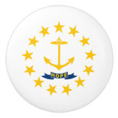 Rhode Island State Flag Keramische Knop (Voorkant)