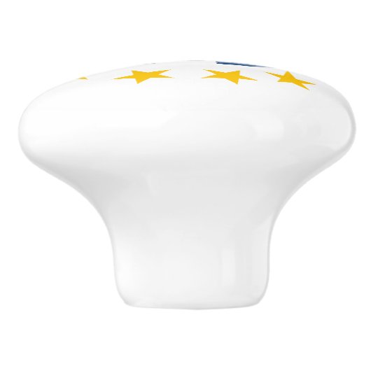 Rhode Island State Flag Keramische Knop (Zijkant)