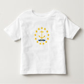 Rhode Island State Flag Kinder Shirts (Voorkant)