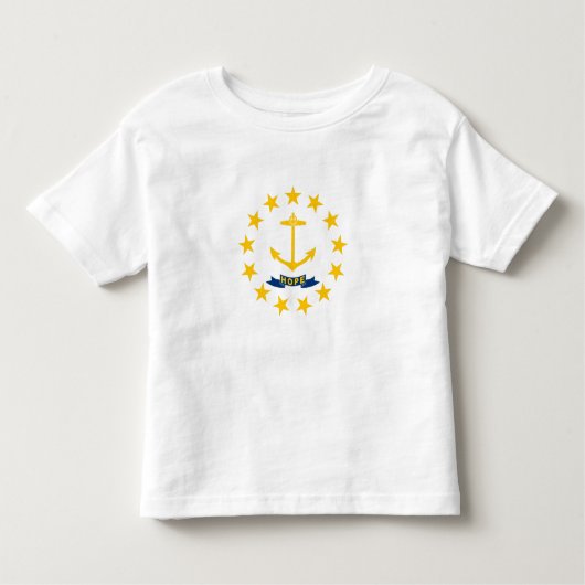 Rhode Island State Flag Kinder Shirts (Voorkant)