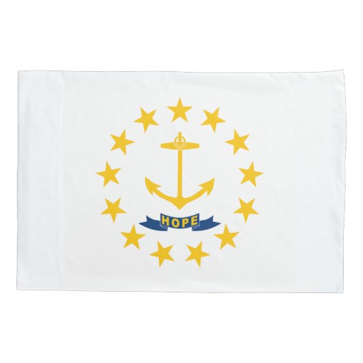 Rhode Island State Flag Kussensloop (Achterkant)