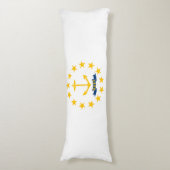 Rhode Island State Flag Lichaamskussen (Voorkant Verticaal)