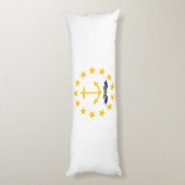 Rhode Island State Flag Lichaamskussen (Achterkant (Verticaal))