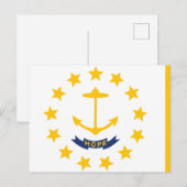 Rhode Island State Flag Little Rhody 13 Stars Briefkaart (Voorkant / Achterkant)