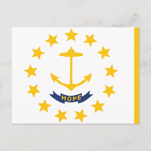 Rhode Island State Flag Little Rhody 13 Stars Briefkaart (Voorkant)