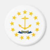 Rhode Island State Flag Magneet (Voorkant)