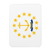 Rhode Island State Flag Magneet (Verticaal)