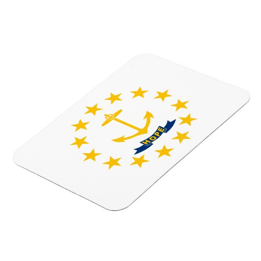 Rhode Island State Flag Magneet (Linkerzijde)