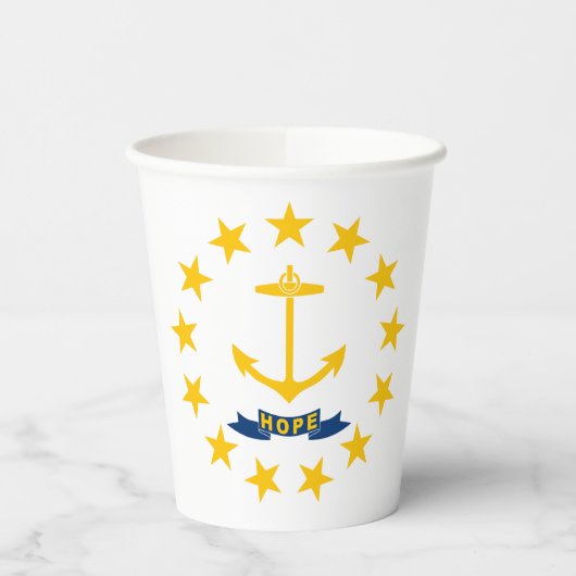 Rhode Island State Flag Papieren Bekers (Links)