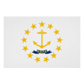 Rhode Island State Flag Perfect Poster (Voorkant)