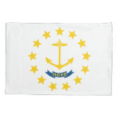 Rhode Island State Flag Print Patriot Kussensloop (Achterkant)