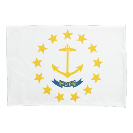 Rhode Island State Flag Print Patriot Kussensloop (Voorkant)