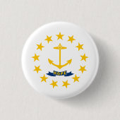 Rhode Island State Flag Ronde Button 3,2 Cm (Voorkant)