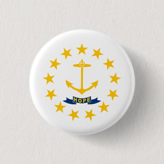 Rhode Island State Flag Ronde Button 3,2 Cm (Voorkant)